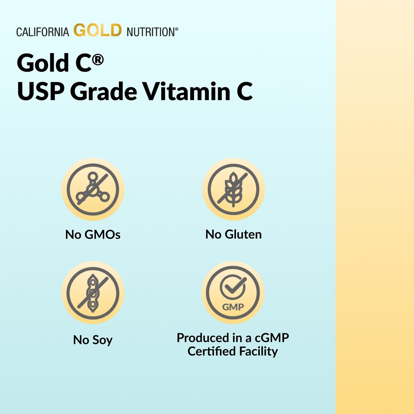California Gold Nutrition Gold C Vitamin C 1000 mg – 60 Veggie Capsules - Image 6