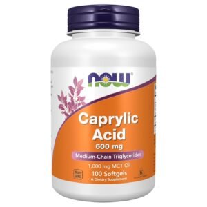 NOW Foods Caprylic Acid 600 mg – 100 Softgels