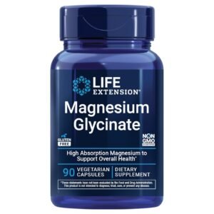 Life Extension Magnesium Glycinate 105 mg – 90 Vegetarian Capsules