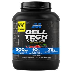 MuscleTech Cell-Tech Creatine Fruit Punch – 5.8 lbs