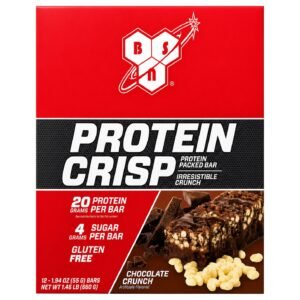 BSN Protein Crisp – Box of 12 Bars (55 g Each)