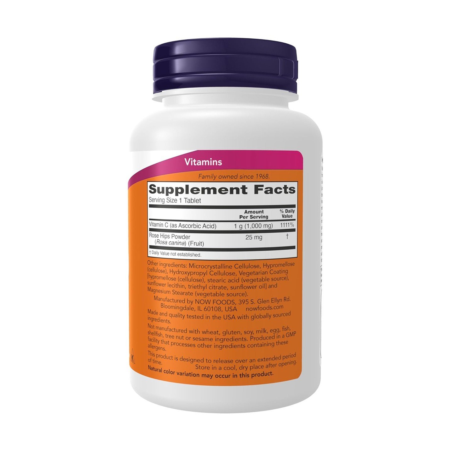 NOW Foods C-1000 With Rose Hips – 100 Tablets - Image 2