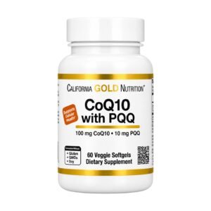 California Gold CoQ10 with PQQ 100 mg – 60 Veggie Softgels