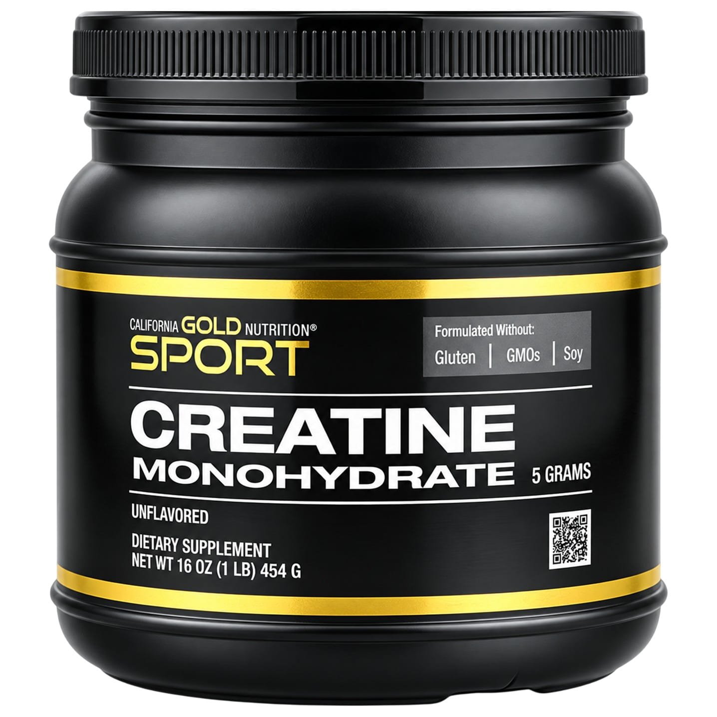 California Gold Nutrition Sport Pure Creatine Monohydrate Unflavored – 1 lb (454 g)