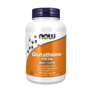 NOW Foods Glutathione with Milk Thistle & Alpha Lipoic Acid – 120 Veg Capsules