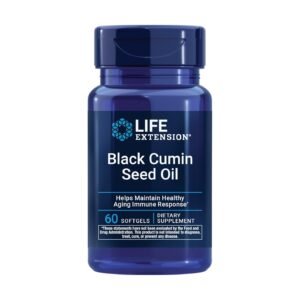 Life Extension Black Cumin Seed Oil – 60 Softgels (500 mg per Softgel)