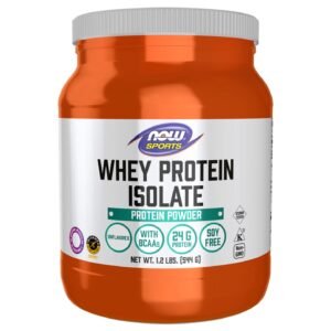 NOW Foods Sports Whey Protein Isolate Unflavored – 1.2 lbs