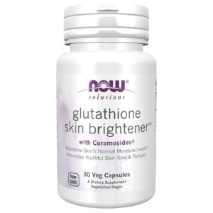 NOW Foods Solutions Glutathione Skin Brightener – 30 Veg Caps