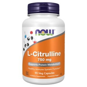 NOW Foods L-Citrulline, 750 mg, 90 Veg Capsules