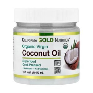 California Gold Organic Virgin Coconut Oil – 16 fl oz (473 ml)
