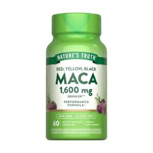 Nature's Truth Red, Yellow & Black Maca 1600 mg – 60 Quick Release Capsules