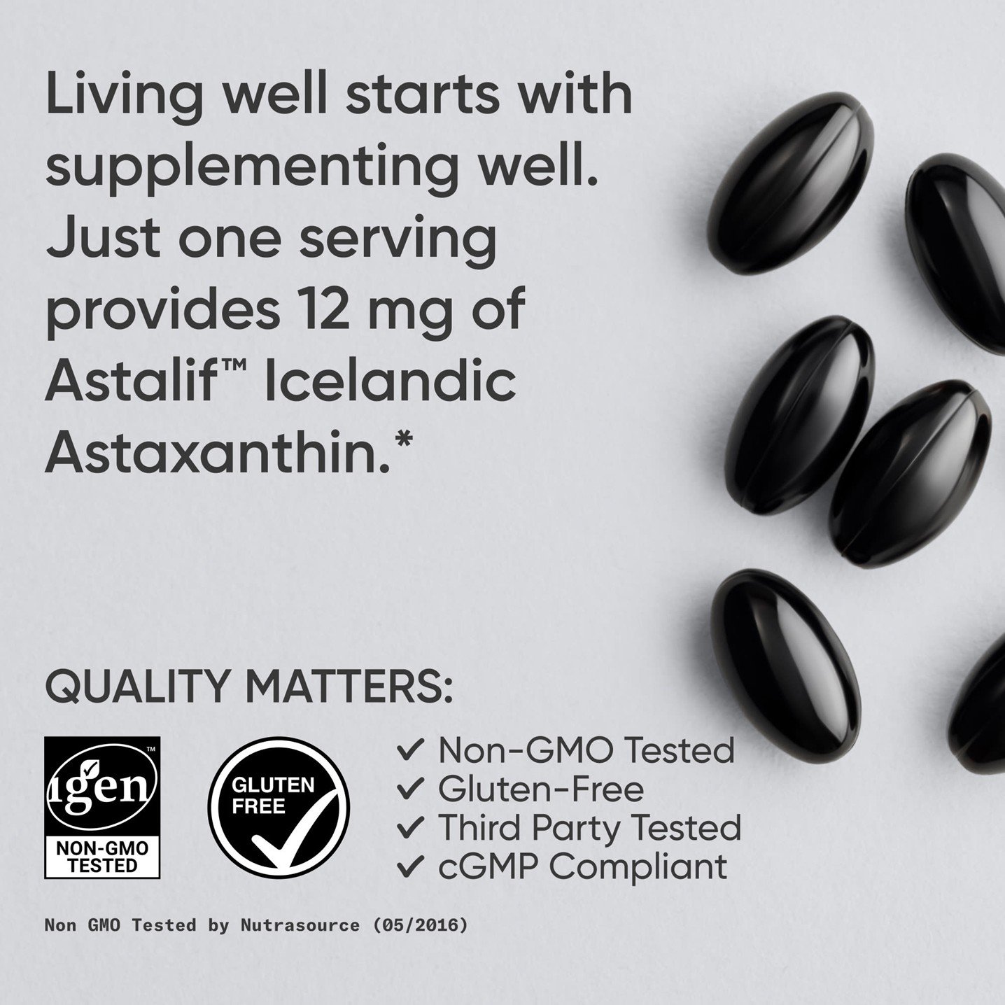 Sports Research Astaxanthin Triple Strength 12 mg – 60 Softgels - Image 7