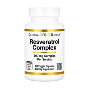 California Gold Nutrition Resveratrol Complex – 60 Veggie Caps
