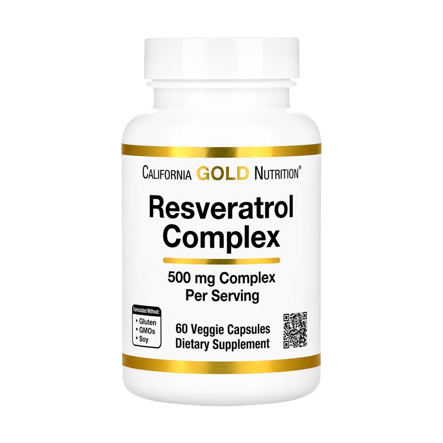 California Gold Nutrition Resveratrol Complex – 60 Veggie Caps