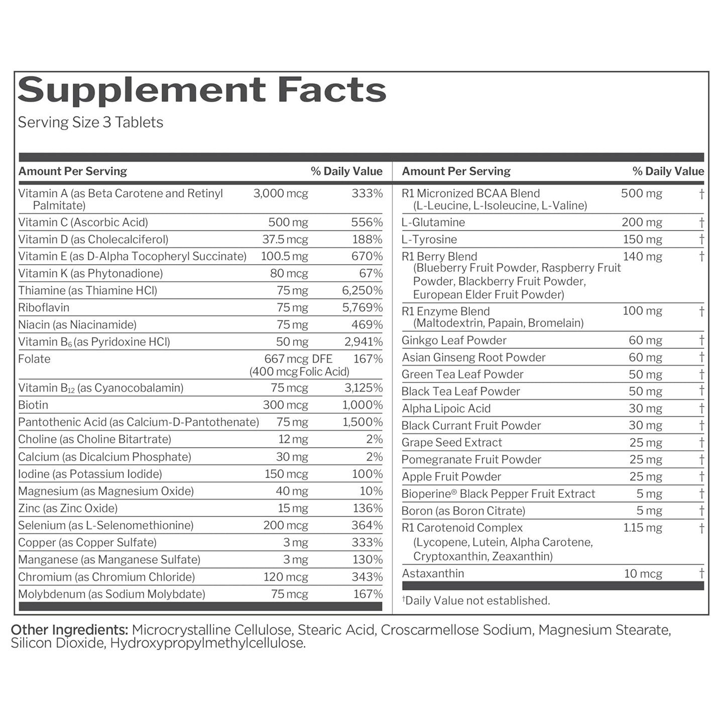 Rule One Proteins Men's Multi Active Lifestyle – 90 Tablets - Image 2