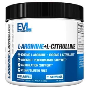 EVLution Nutrition L-Arginine + L-Citrulline Unflavored – 150 g