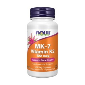 NOW Foods MK-7 Vitamin K-2 100 mcg – 120 Veg Capsules