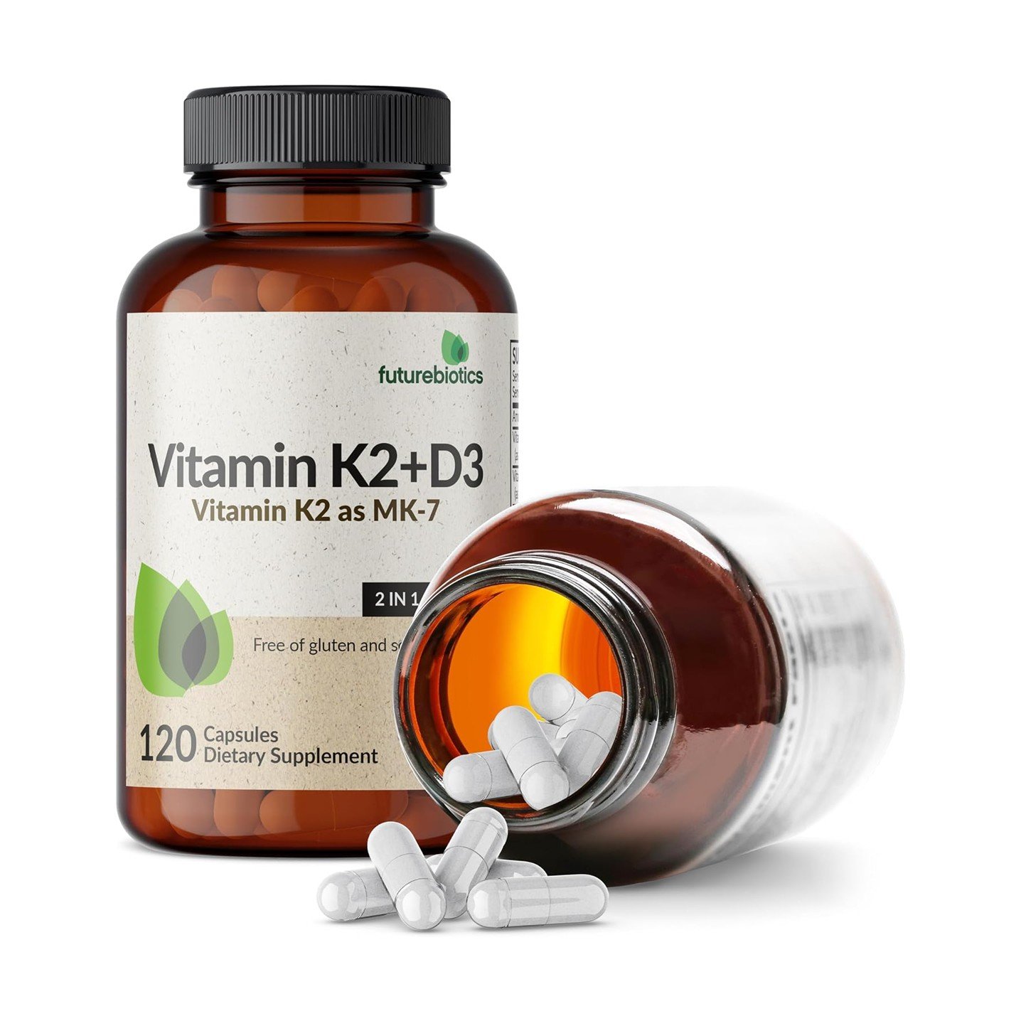 Futurebiotics Vitamin K2 + D3 – 120 Capsules - Image 5