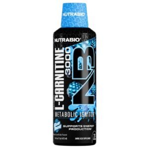 NutraBio LeanShots L-Carnitine 3000 Blue Razz – 473 ml