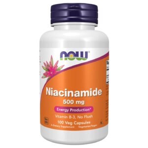 NOW Foods Niacinamide 500 mg – 100 Veg Capsules
