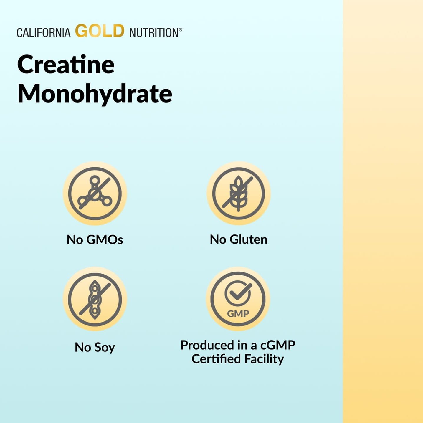 California Gold Nutrition Sport Pure Creatine Monohydrate Unflavored – 1 lb (454 g) - Image 6