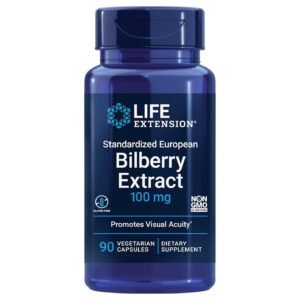 Life Extension European Bilberry Extract 100 mg – 90 Vegetarian Capsules