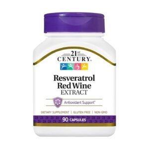21st Century Resveratrol Red Wine Extract – 90 Capsules