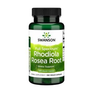 Swanson Full Spectrum Rhodiola Rosea Root 400 mg – 100 Vegan Capsules