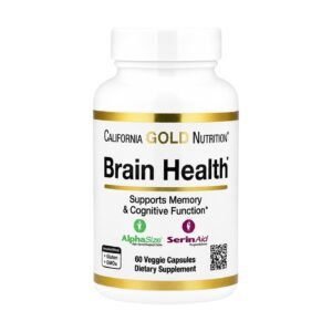 California Gold Brain Health Alpha-GPC & Phosphatidylserine – 60 Veggie Caps