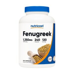 Nutricost Fenugreek – 240 Capsules (675 mg per Capsule)