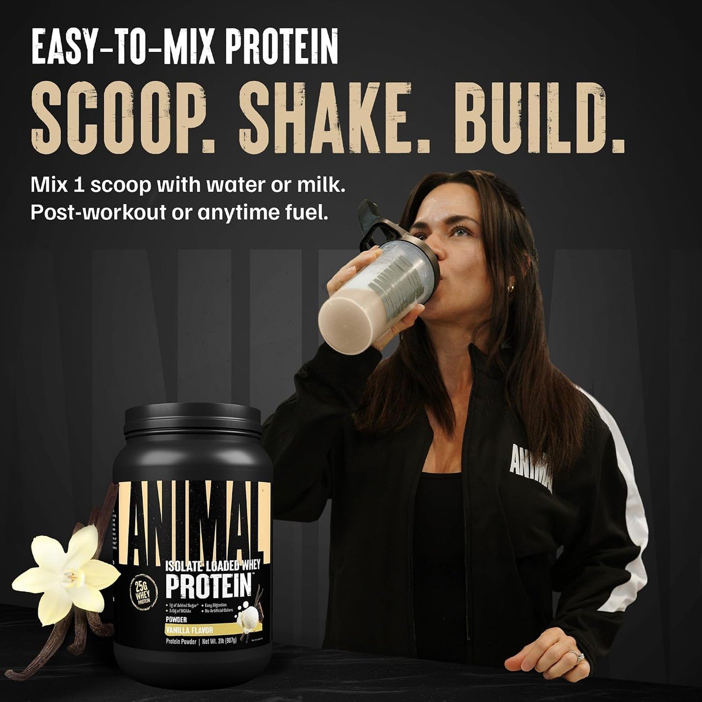 Animal Isolate Loaded Whey Protein Vanilla – 2 lb (907 g) - Image 5