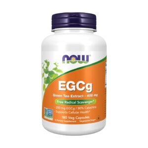 NOW Foods EGCg Green Tea Extract 400 mg – 180 Veg Capsules