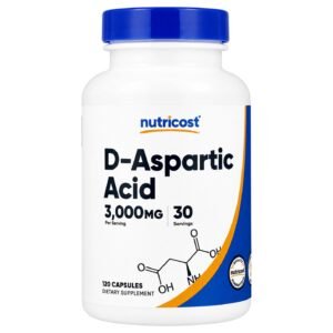 Nutricost D-Aspartic Acid – 120 Capsules