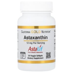 California Gold Nutrition Astaxanthin Astalif 12 mg – 30 Veggie Softgels