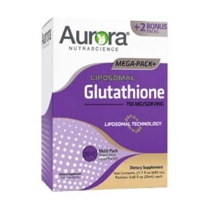 Aurora Nutrascience Mega-Pack+ Liposomal Glutathione – 32 Packets (20 ml Each)
