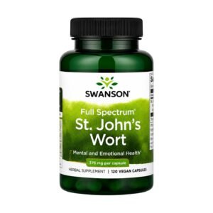 Swanson Full Spectrum St. John's Wort 375 mg – 120 Vegan Capsules