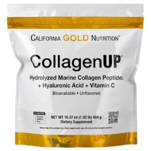 California Gold Nutrition CollagenUP Marine Collagen Peptides – 464 g