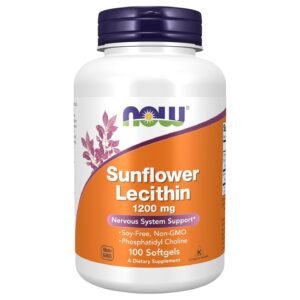 NOW Foods Sunflower Lecithin 1200 mg – 100 Softgels