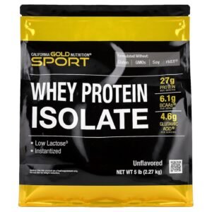 California Gold Nutrition Sport Whey Isolate – 5 lbs