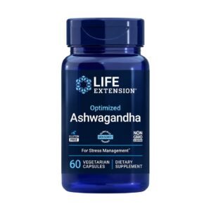 Life Extension Optimized Ashwagandha 125 mg – 60 Vegetarian Capsules