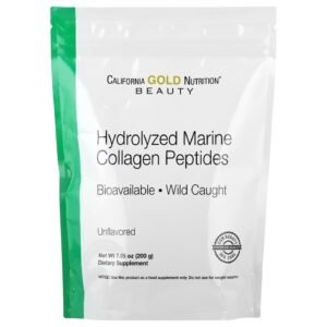 California Gold Nutrition Hydrolyzed Marine Collagen Peptides Unflavored – 200 g
