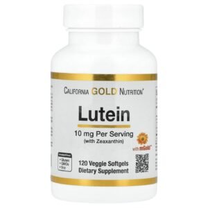 California Gold Nutrition Lutein with Zeaxanthin – 120 Veggie Softgels