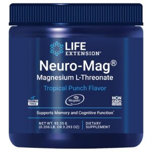 Life Extension Neuro-Mag Magnesium L-Threonate Tropical Punch – 93.35 g