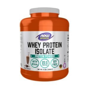 NOW Foods Sports Whey Protein Isolate Creamy Chocolate – 5 lbs (2,268 g)