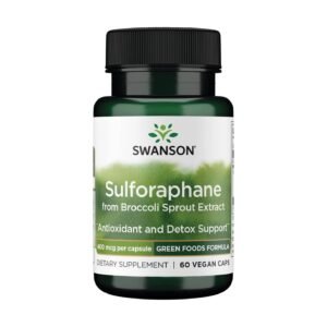 Swanson Sulforaphane Broccoli Sprout Extract 400 mcg – 60 Vegan Caps