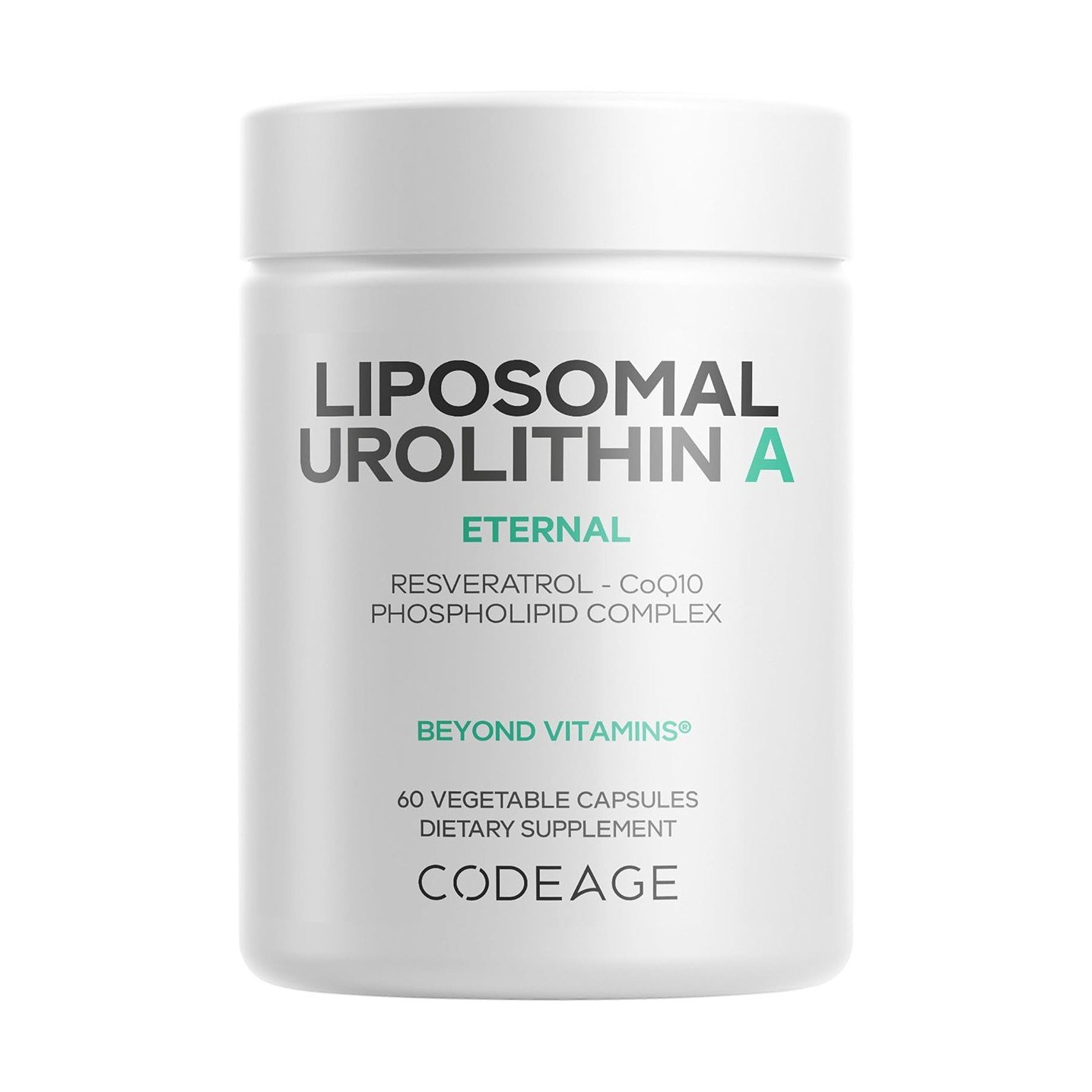 Codeage Liposomal Urolithin A Eternal – 60 Vegetable Capsules