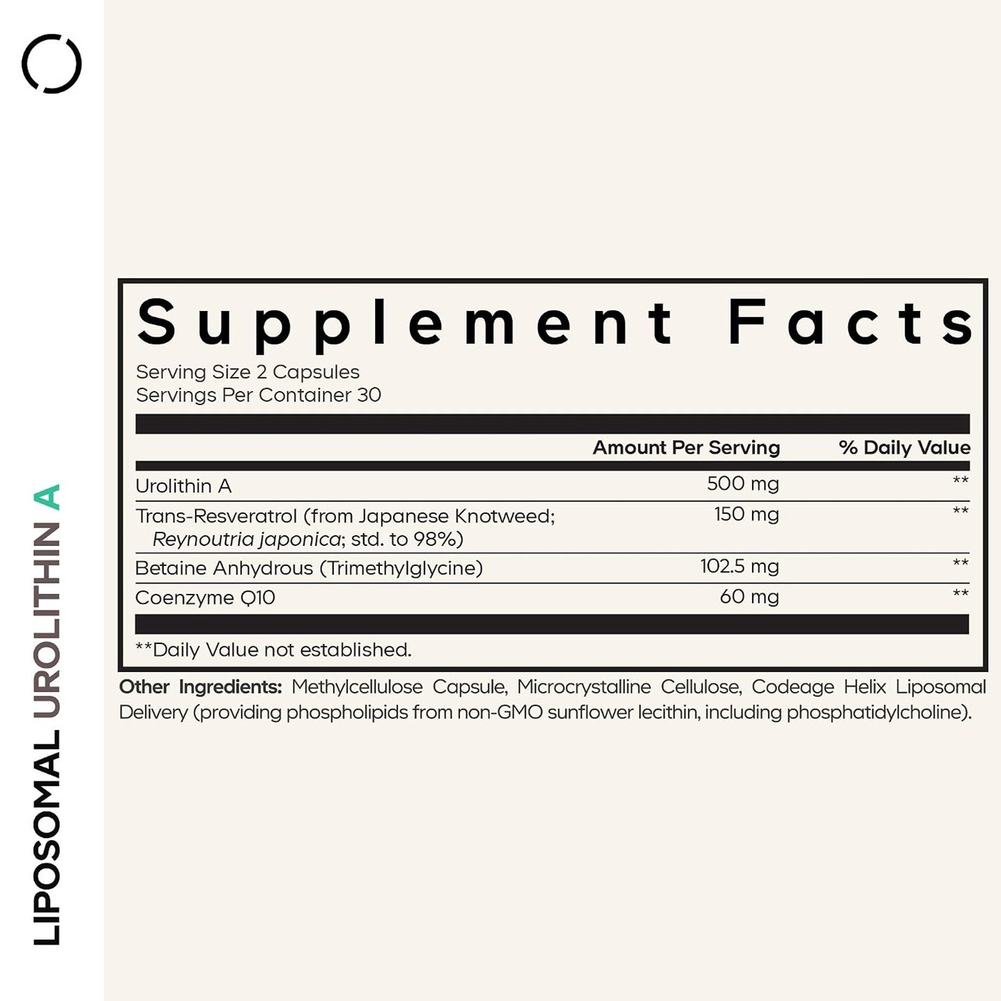Codeage Liposomal Urolithin A Eternal – 60 Vegetable Capsules - Image 2