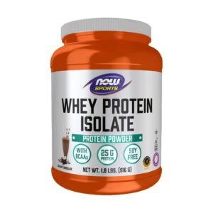 NOW Foods Sports Whey Protein Isolate Creamy Chocolate – 1.8 lbs (816 g)