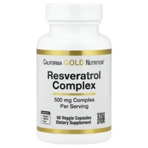 California Gold Nutrition Resveratrol Complex – 60 Veggie Caps