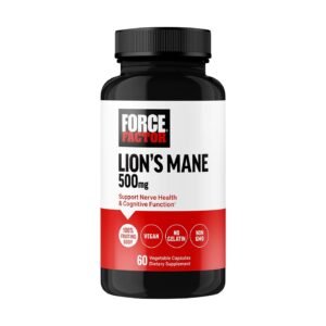 Force Factor Lion's Mane 500 mg – 60 Vegetable Capsules